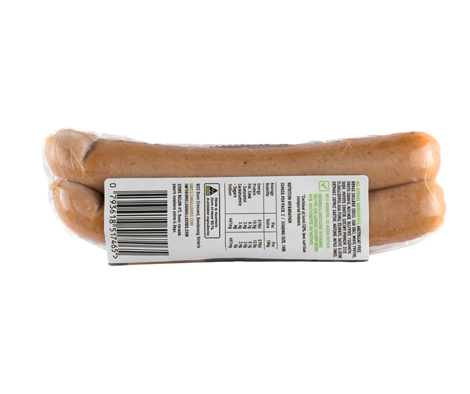 Natural Chicken Kabana 200g - 2 Pack
