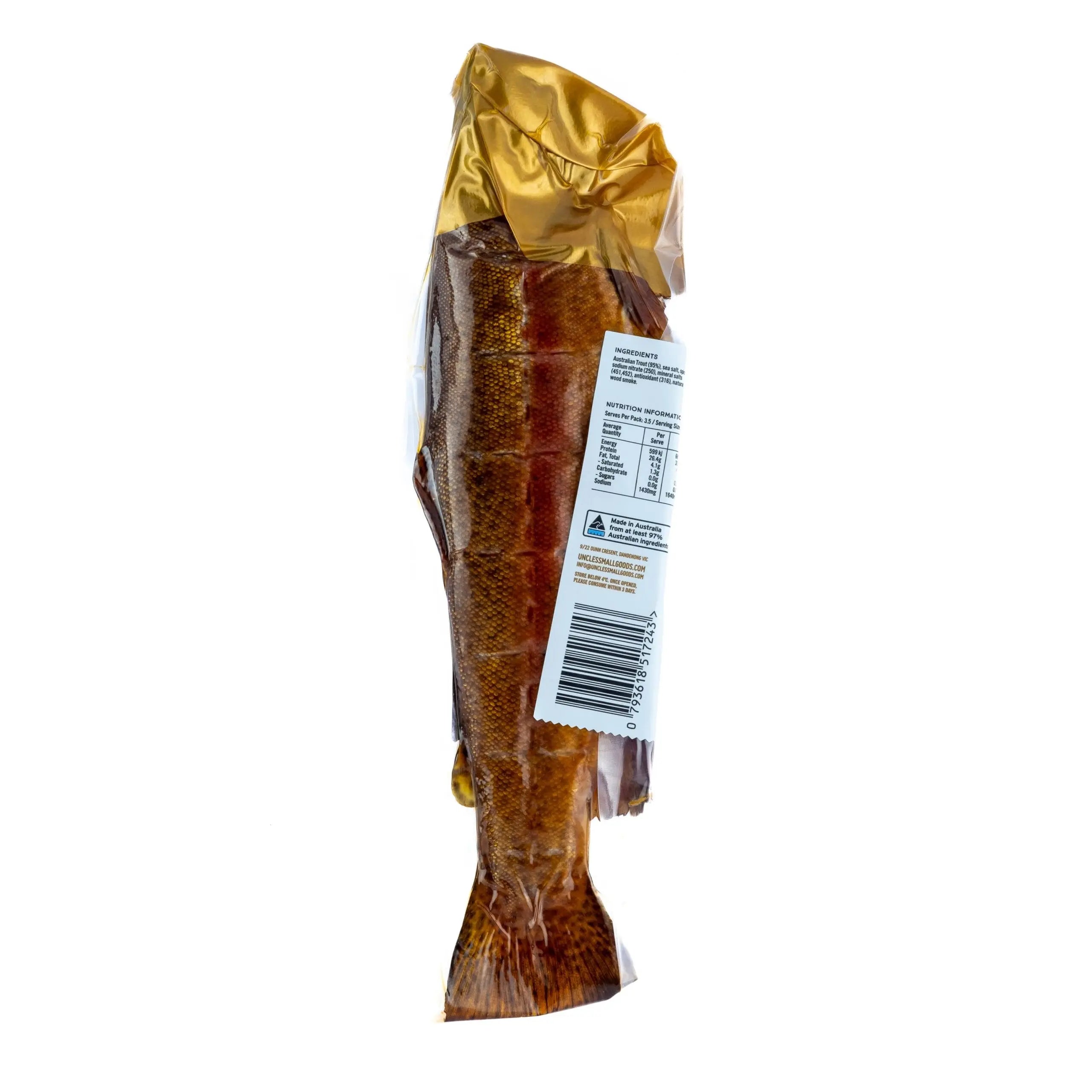 Natural Whole Smoked Trout 300 – 400g